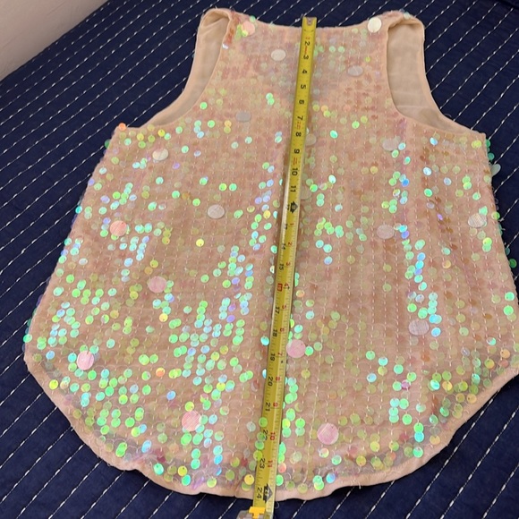 Gorgeous and fun Sequined, V-neck Swing tank by Moulinette Soeurs - size 4 - EUC - Picture 14 of 15